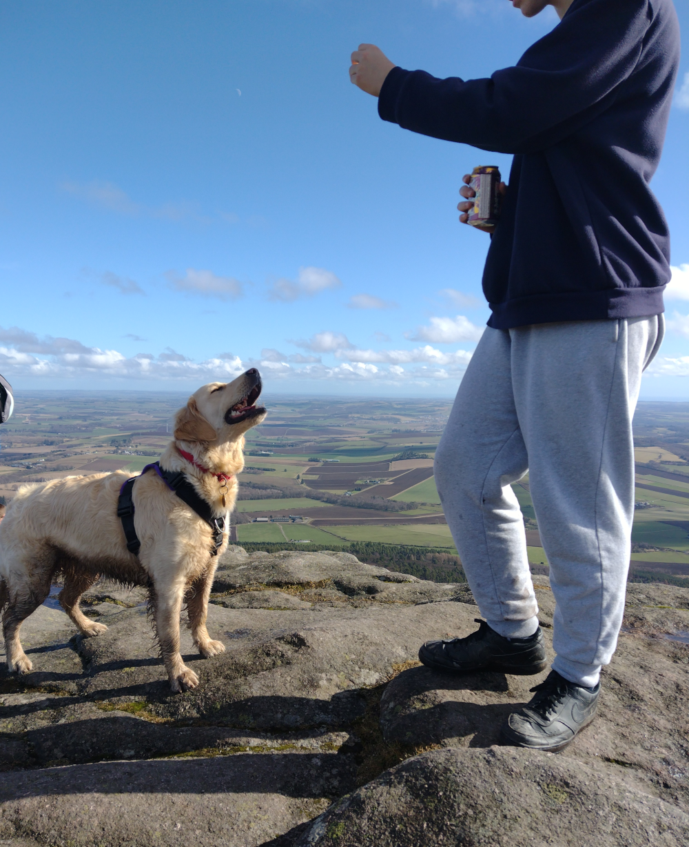 Picture of self on a scottish hill.